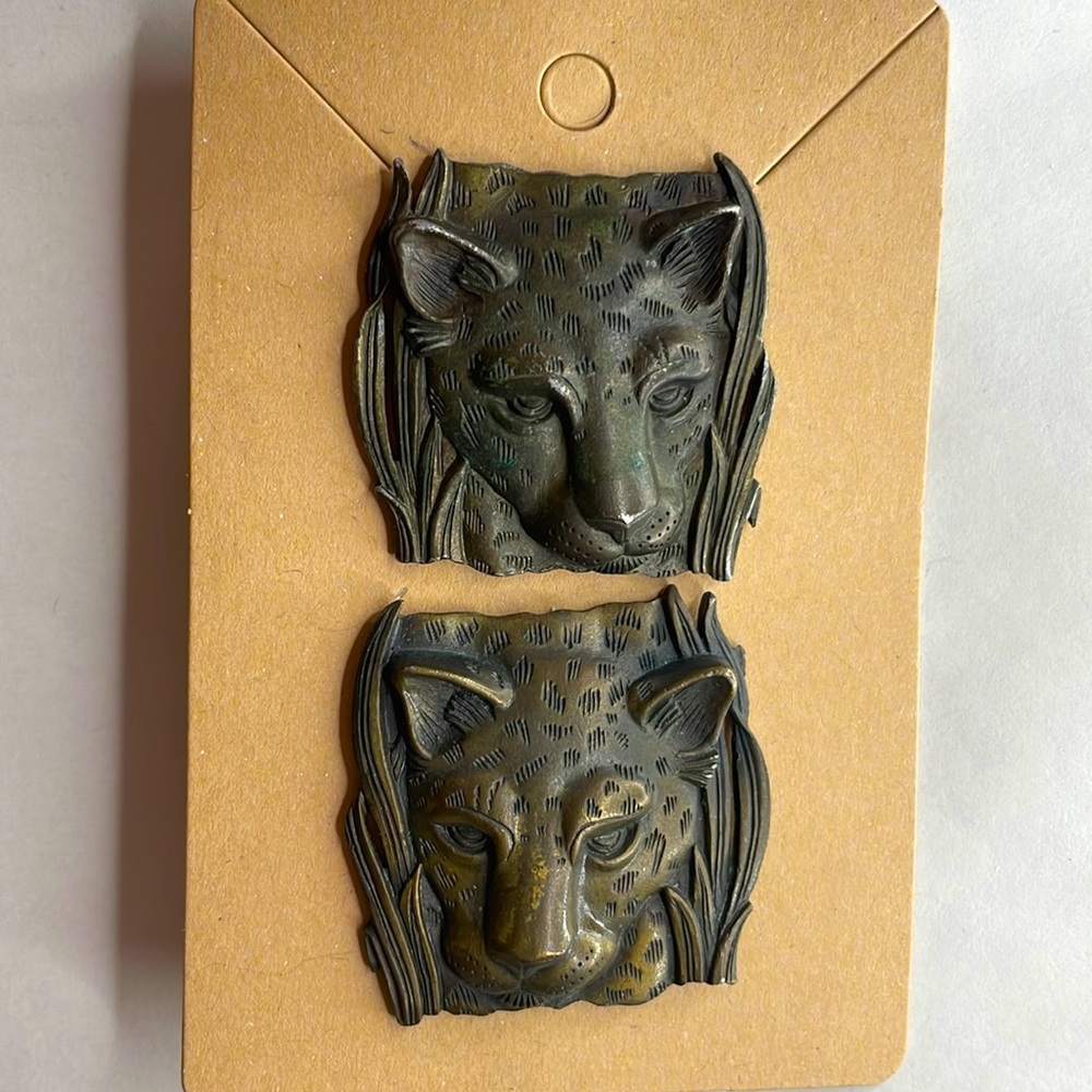 Vintage Cat face Earrings